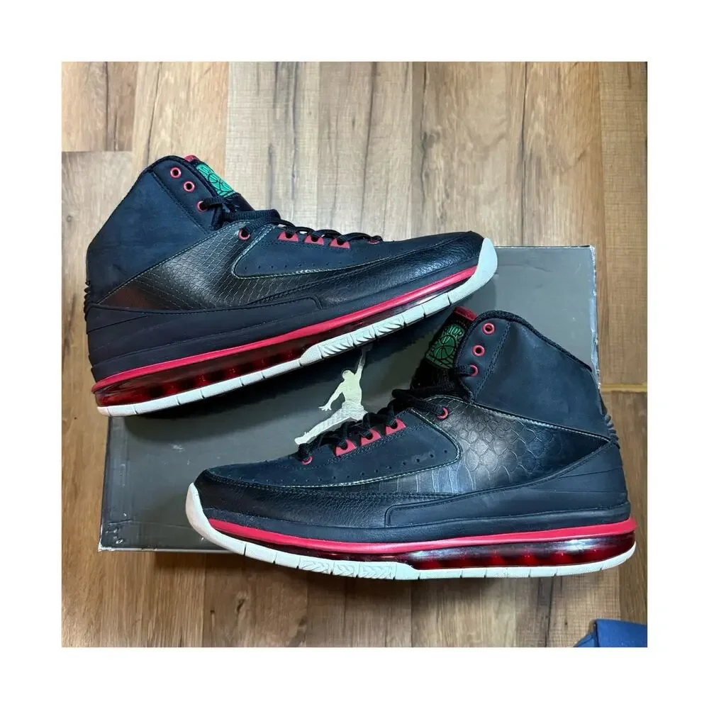 2011 Air Jordan 2.0 Black Classic Green Varsity Red Gucci